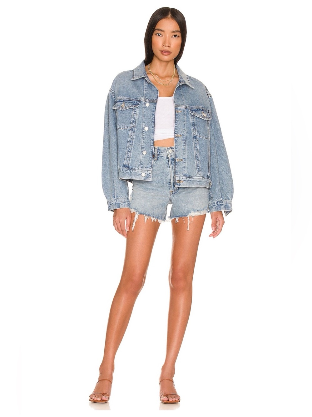 AGOLDE Dee Ultra High Waist Denim Shorts - Picture 4 of 10
